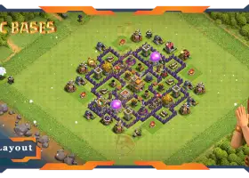 Top TH7 Farming Base with AntiEverything Layout #57726