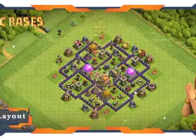 Top Anti 3 Star TH7 Base with Defense & Anti Air #57733